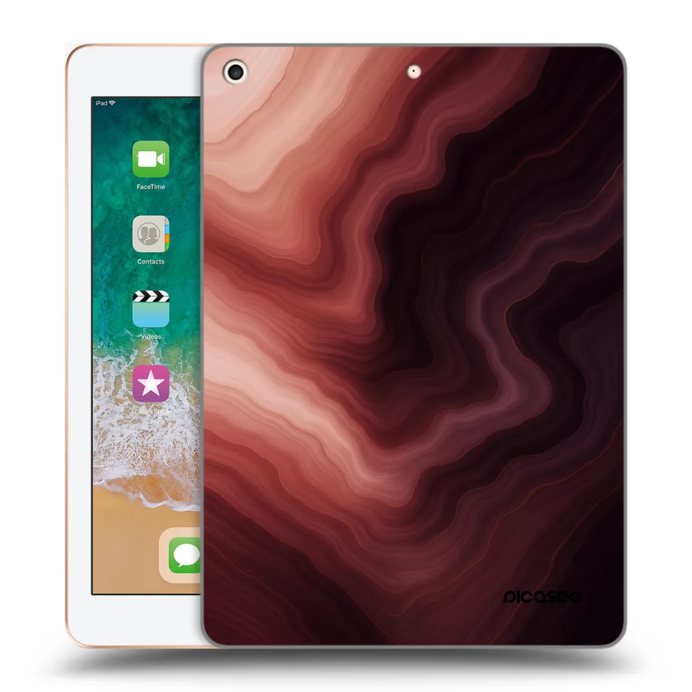 Picasee husă transparentă din silicon pentru Apple iPad 9.7" 2018 (6. gen) - Rouge