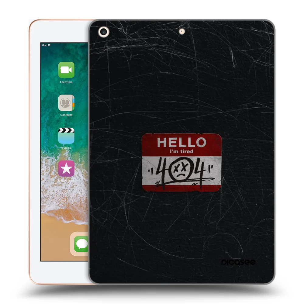 Picasee husă transparentă din silicon pentru Apple iPad 9.7" 2018 (6. gen) - HELLO 404