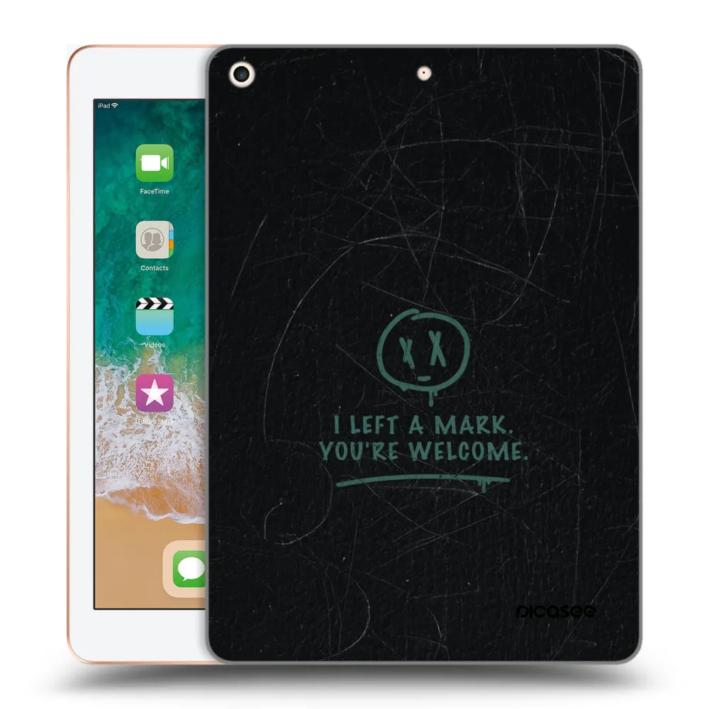 Picasee husă transparentă din silicon pentru Apple iPad 9.7" 2018 (6. gen) - LEFT A MARK