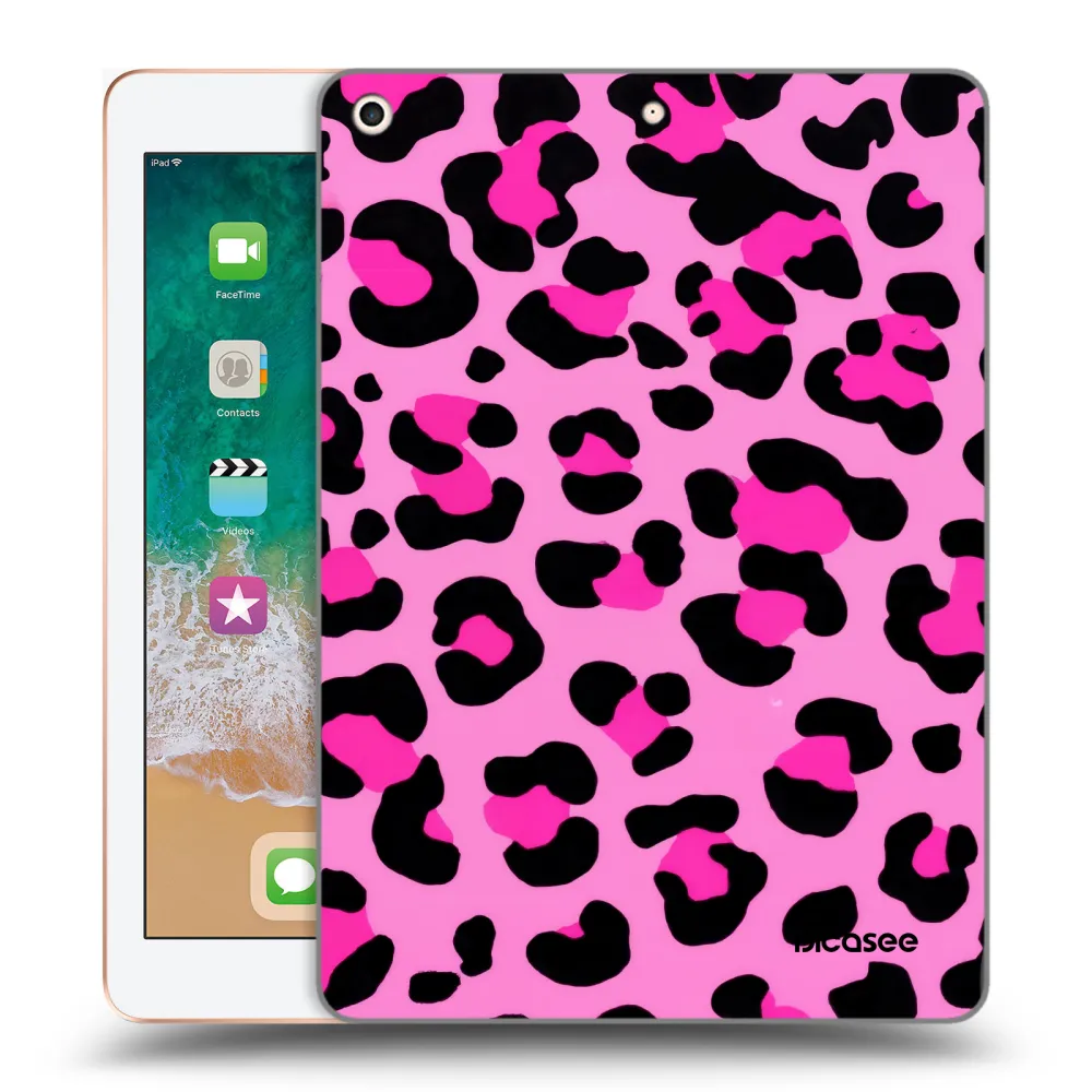 Picasee husă transparentă din silicon pentru Apple iPad 9.7" 2018 (6. gen) - Pink Tiger