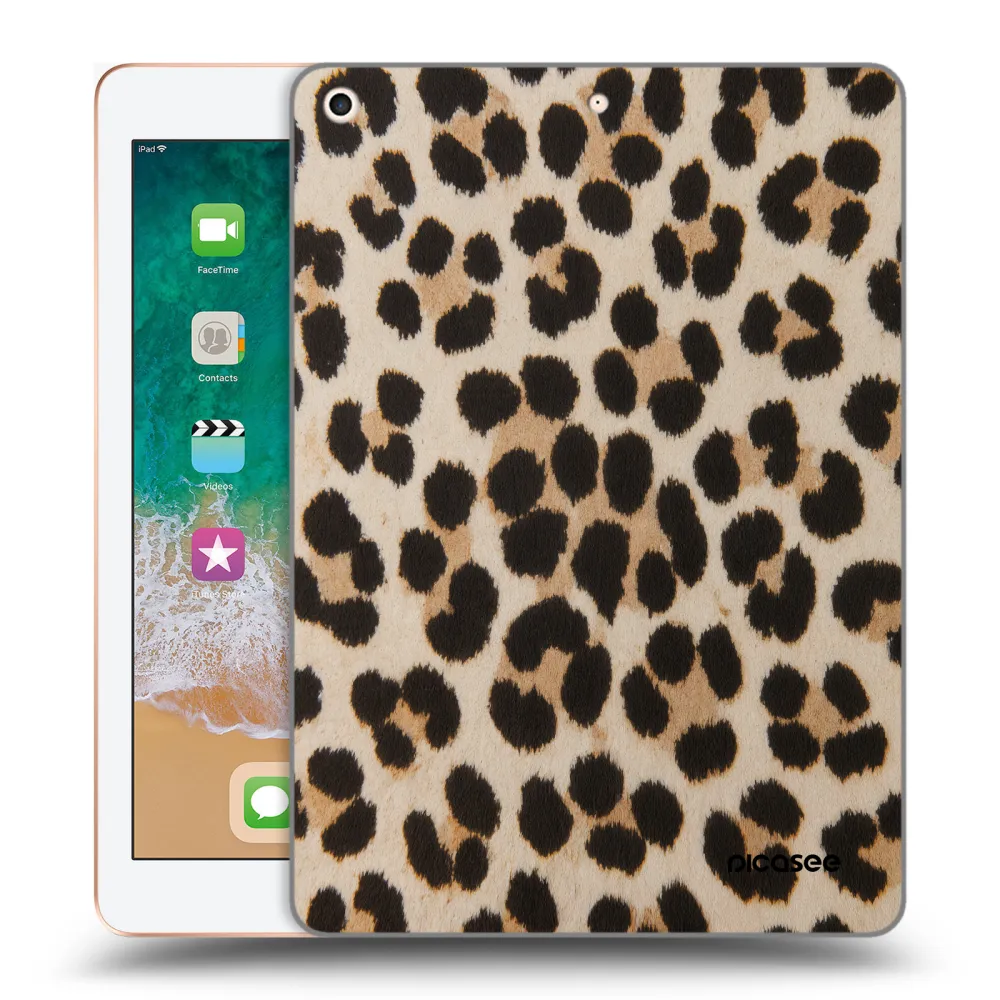 Picasee husă transparentă din silicon pentru Apple iPad 9.7" 2018 (6. gen) - Brown Tiger