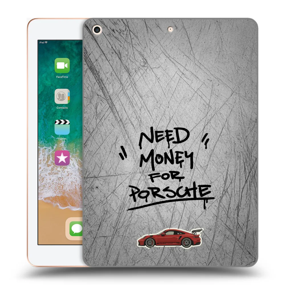 Picasee husă transparentă din silicon pentru Apple iPad 9.7" 2018 (6. gen) - Grey Drift