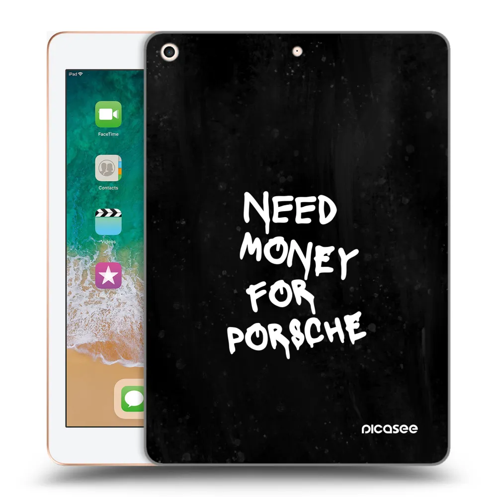 Picasee husă transparentă din silicon pentru Apple iPad 9.7" 2018 (6. gen) - Black Dollar