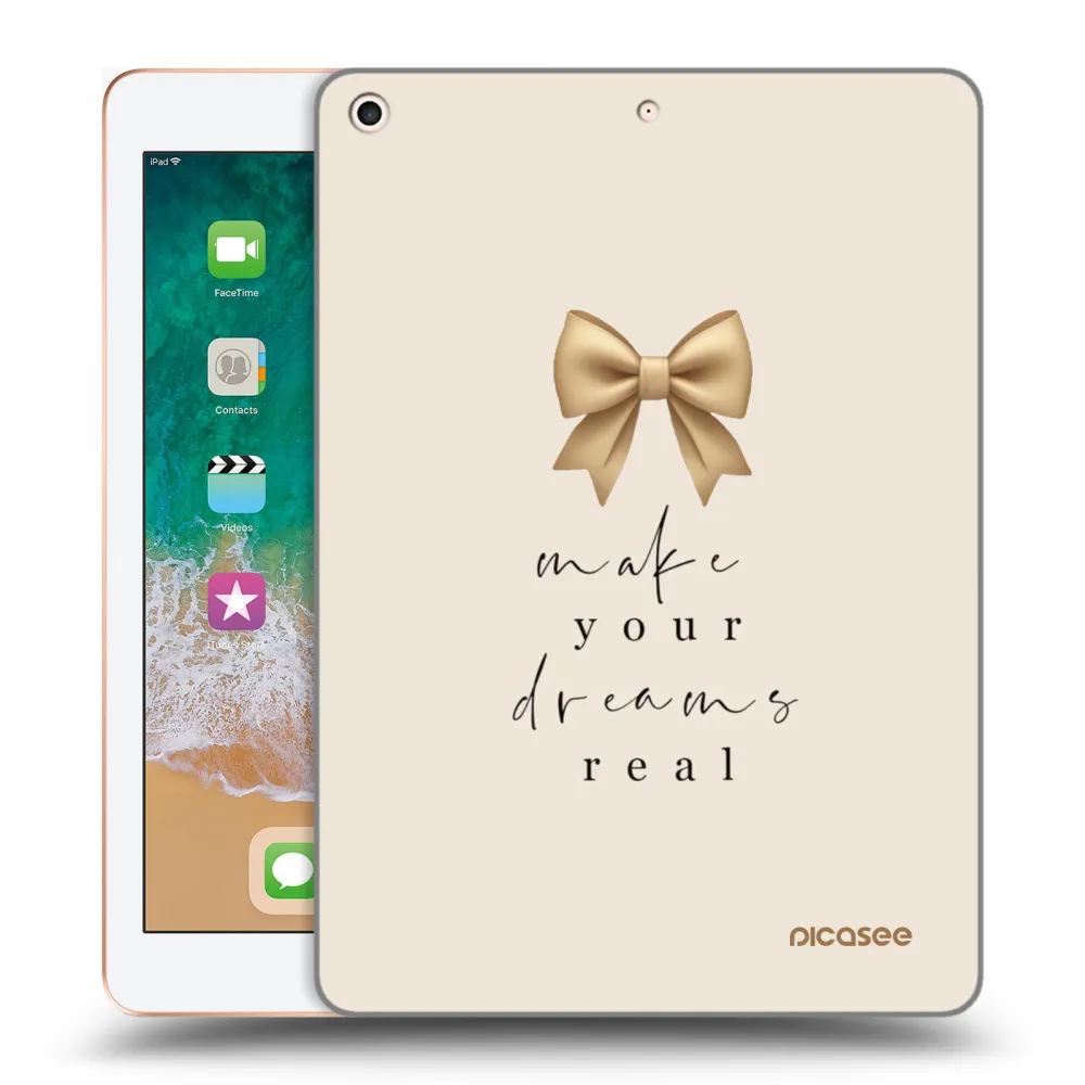 Picasee husă transparentă din silicon pentru Apple iPad 9.7" 2018 (6. gen) - Golden Dream