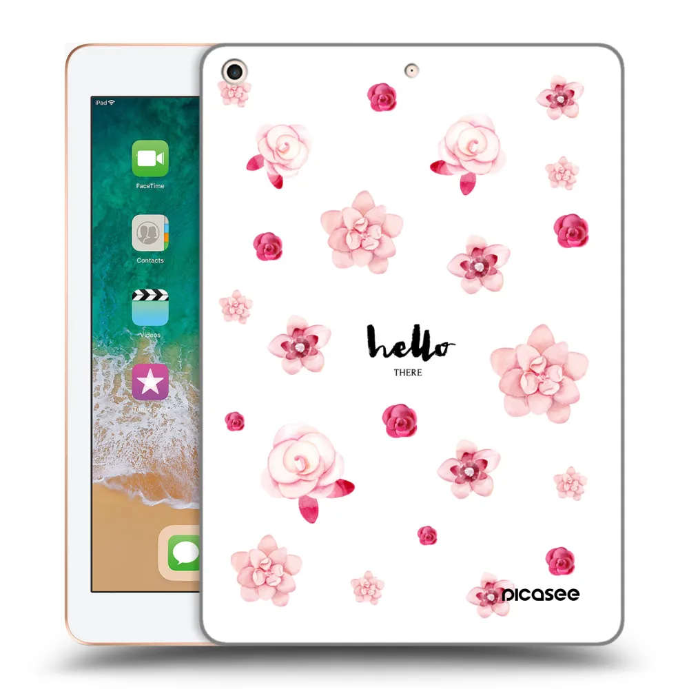 Picasee husă transparentă din silicon pentru Apple iPad 9.7" 2018 (6. gen) - Hello there