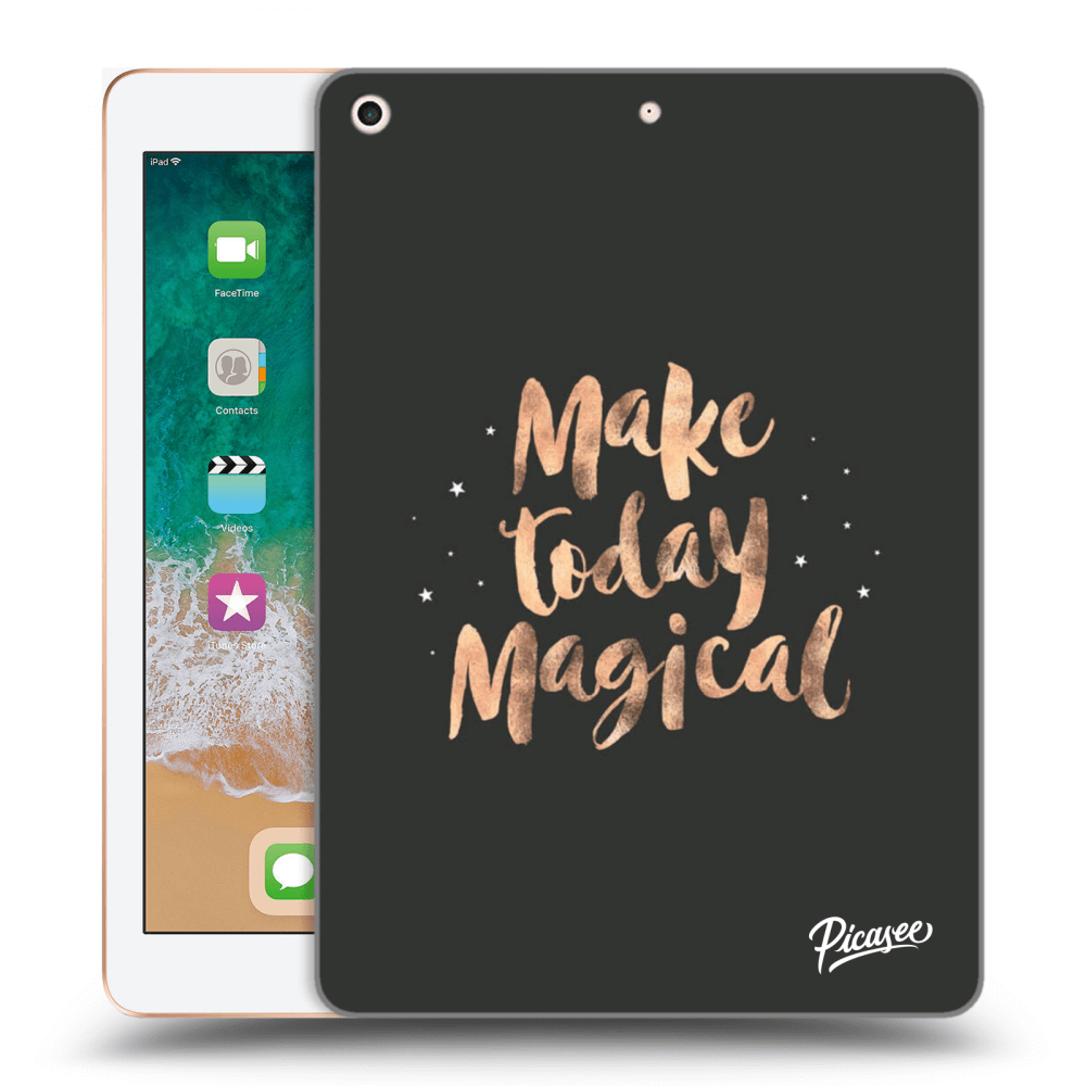 Picasee husă neagră din silicon pentru Apple iPad 9.7" 2018 (6. gen) - Make today Magical