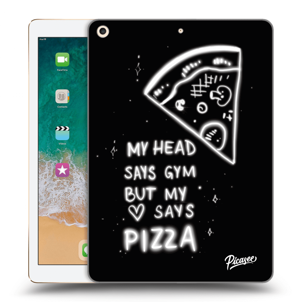 Picasee husă transparentă din silicon pentru Apple iPad 9.7" 2017 (5. gen) - Pizza