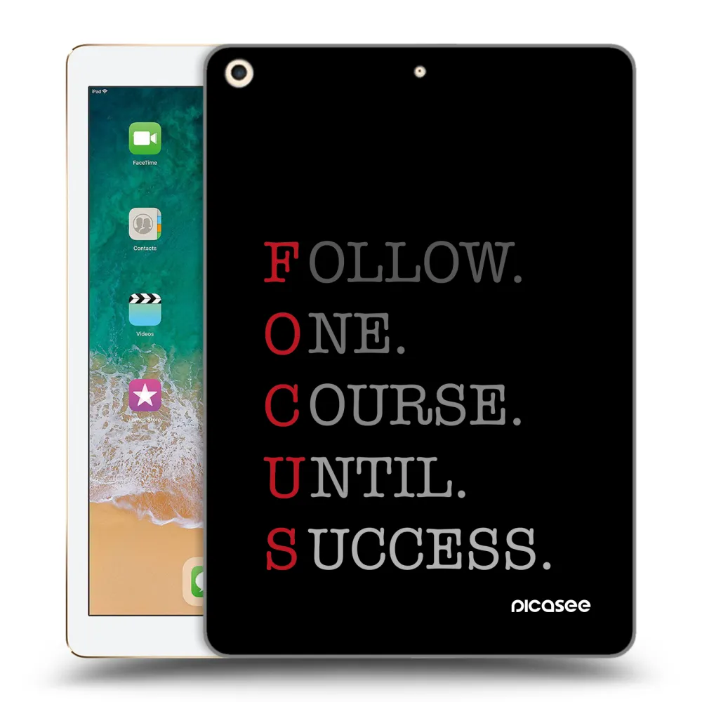 Picasee husă transparentă din silicon pentru Apple iPad 9.7" 2017 (5. gen) - Focus