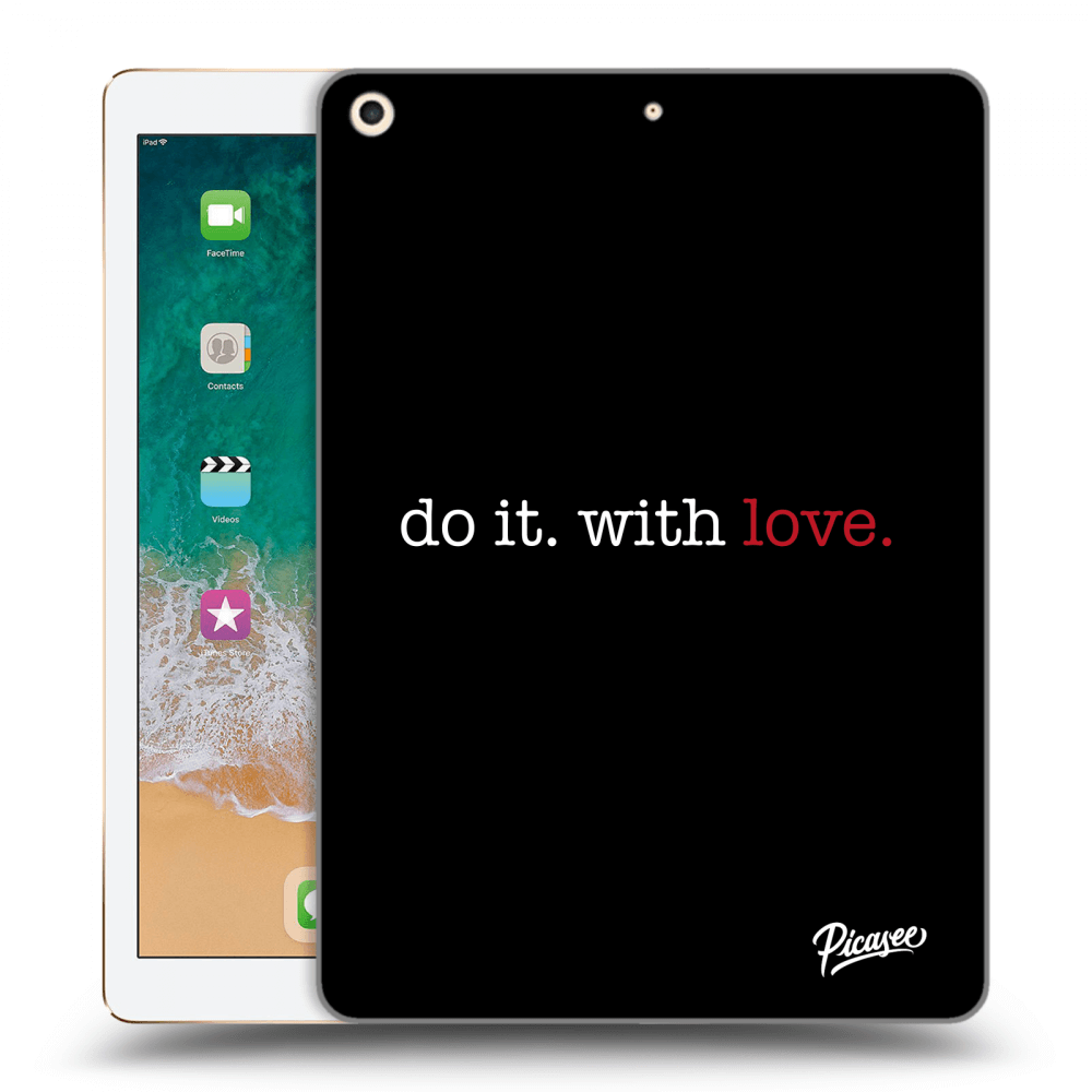 Picasee husă transparentă din silicon pentru Apple iPad 9.7" 2017 (5. gen) - Do it. With love.