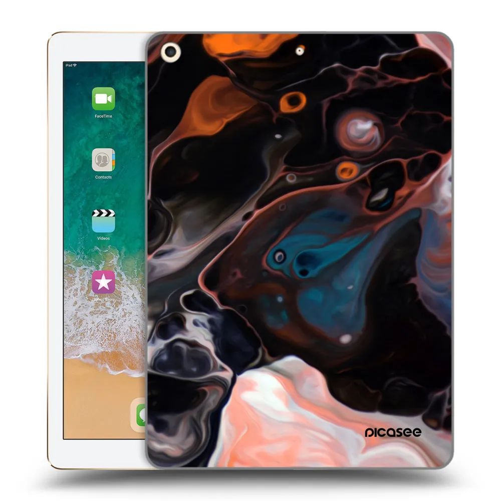 Picasee husă transparentă din silicon pentru Apple iPad 9.7" 2017 (5. gen) - Cream