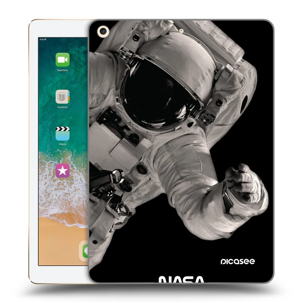 Picasee husă transparentă din silicon pentru Apple iPad 9.7" 2017 (5. gen) - Astronaut Big
