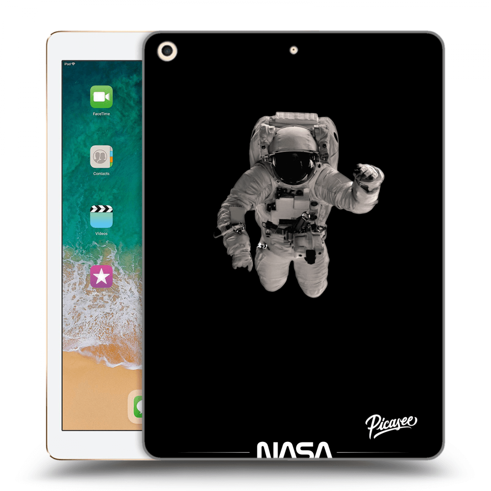 Picasee husă transparentă din silicon pentru Apple iPad 9.7" 2017 (5. gen) - Astronaut Minimal