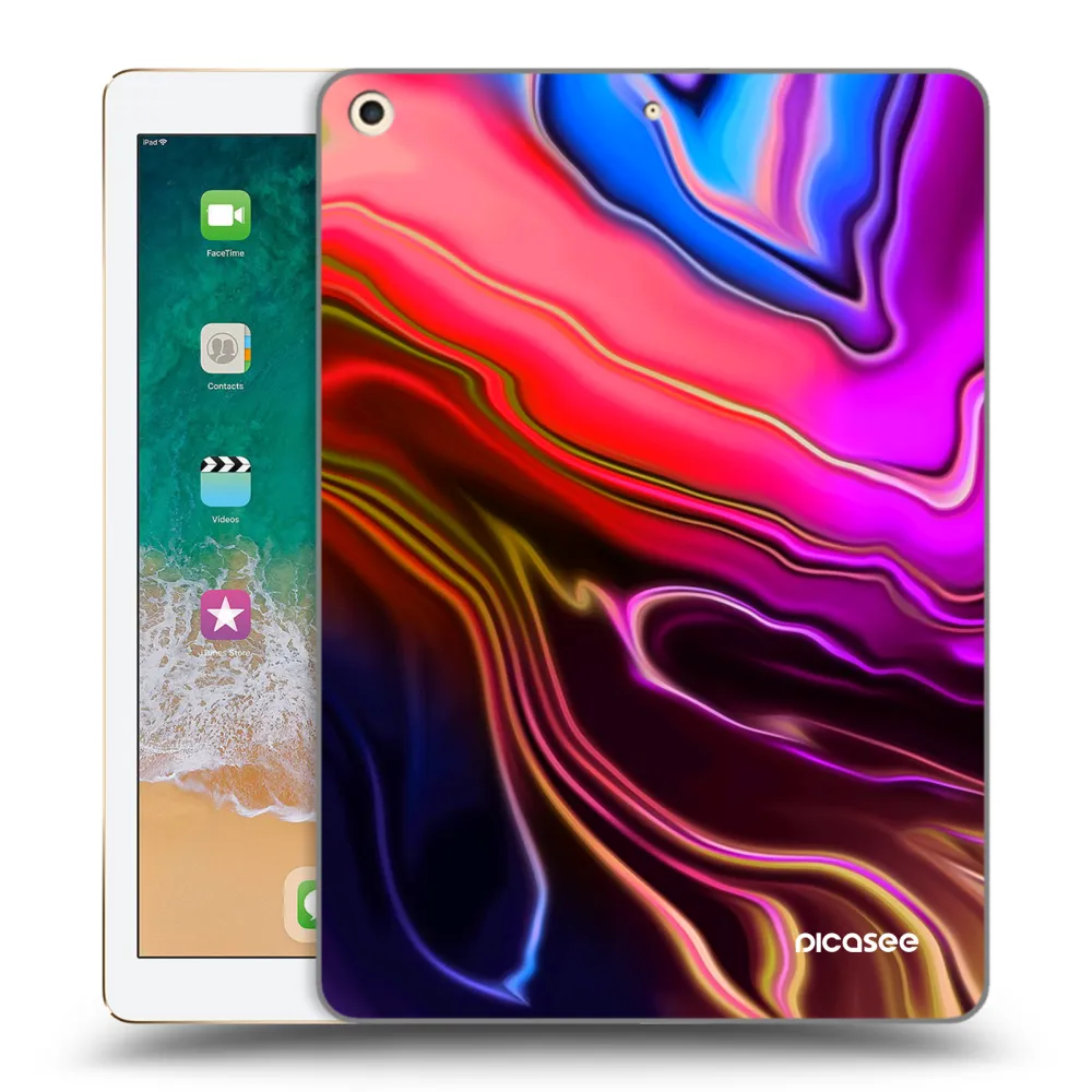 Picasee husă transparentă din silicon pentru Apple iPad 9.7" 2017 (5. gen) - Electric
