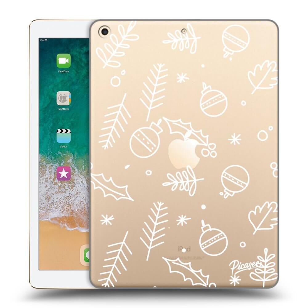 Picasee husă transparentă din silicon pentru Apple iPad 9.7" 2017 (5. gen) - Mistletoe