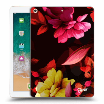 Picasee husă transparentă din silicon pentru Apple iPad 9.7" 2017 (5. gen) - Dark Peonny
