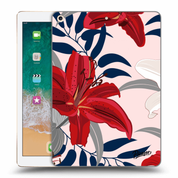 Husă pentru Apple iPad 9.7" 2017 (5. gen) - Red Lily
