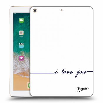 Husă pentru Apple iPad 9.7" 2017 (5. gen) - I love you