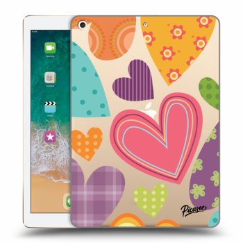 Husă pentru Apple iPad 9.7" 2017 (5. gen) - Colored heart