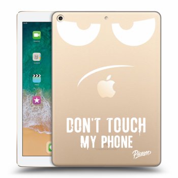 Picasee husă transparentă din silicon pentru Apple iPad 9.7" 2017 (5. gen) - Don't Touch My Phone