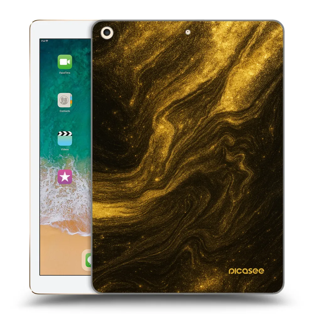 Picasee husă transparentă din silicon pentru Apple iPad 9.7" 2017 (5. gen) - Black