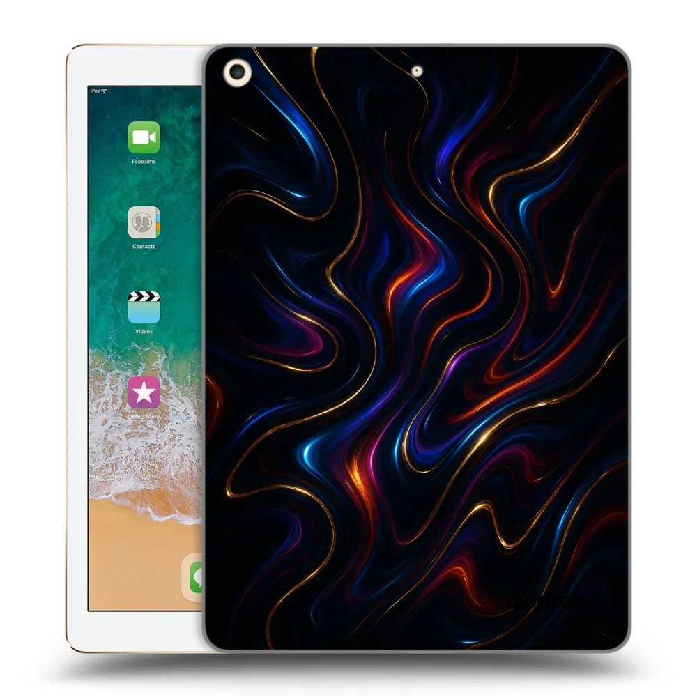 Picasee husă transparentă din silicon pentru Apple iPad 9.7" 2017 (5. gen) - Noir