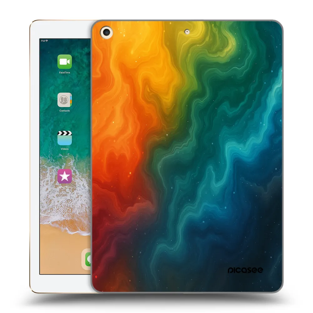 Picasee husă transparentă din silicon pentru Apple iPad 9.7" 2017 (5. gen) - Solar