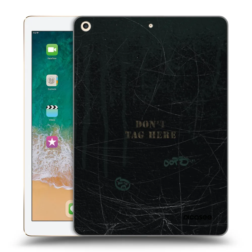 Picasee husă transparentă din silicon pentru Apple iPad 9.7" 2017 (5. gen) - DON´T TAG