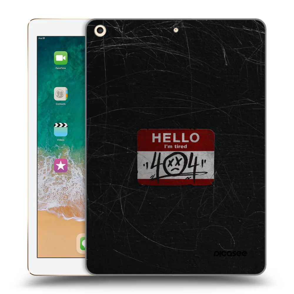 Picasee husă transparentă din silicon pentru Apple iPad 9.7" 2017 (5. gen) - HELLO 404