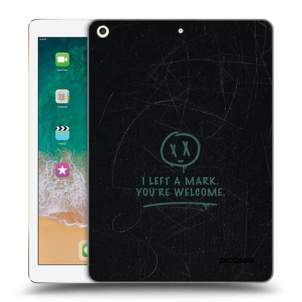 Picasee husă transparentă din silicon pentru Apple iPad 9.7" 2017 (5. gen) - LEFT A MARK