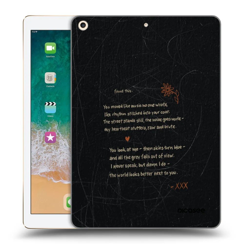 Picasee husă transparentă din silicon pentru Apple iPad 9.7" 2017 (5. gen) - POET