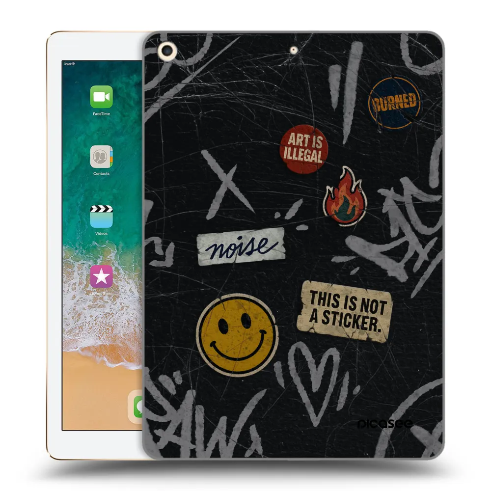 Picasee husă transparentă din silicon pentru Apple iPad 9.7" 2017 (5. gen) - STICKERS x TAGS