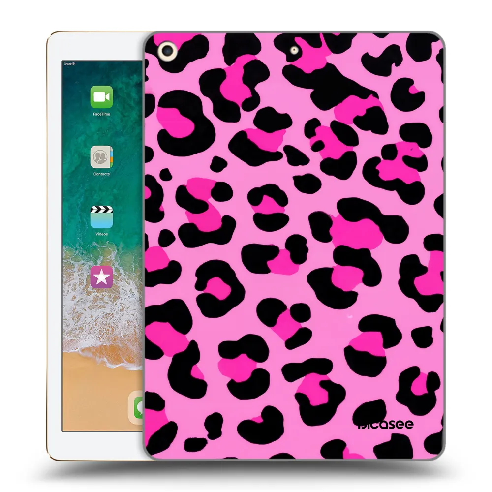 Picasee husă transparentă din silicon pentru Apple iPad 9.7" 2017 (5. gen) - Pink Tiger