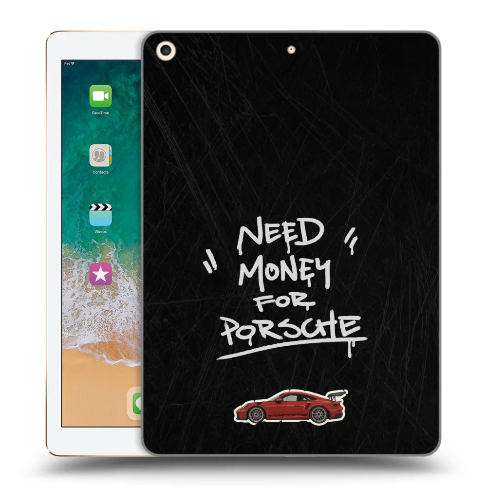 Picasee husă transparentă din silicon pentru Apple iPad 9.7" 2017 (5. gen) - Dark Racer