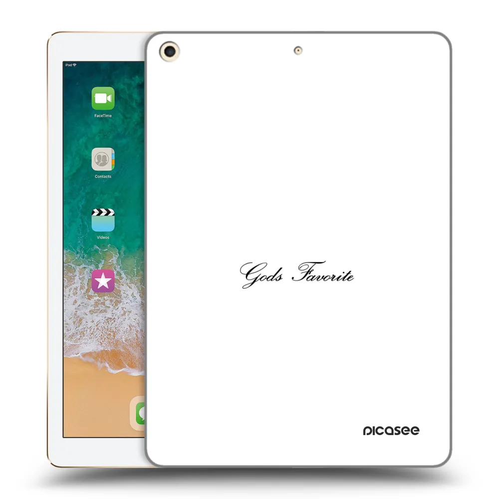 Picasee husă transparentă din silicon pentru Apple iPad 9.7" 2017 (5. gen) - Gods Favorite