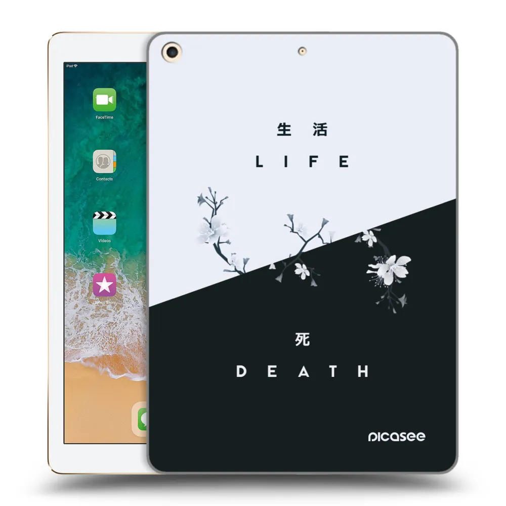 Picasee husă transparentă din silicon pentru Apple iPad 9.7" 2017 (5. gen) - Life - Death