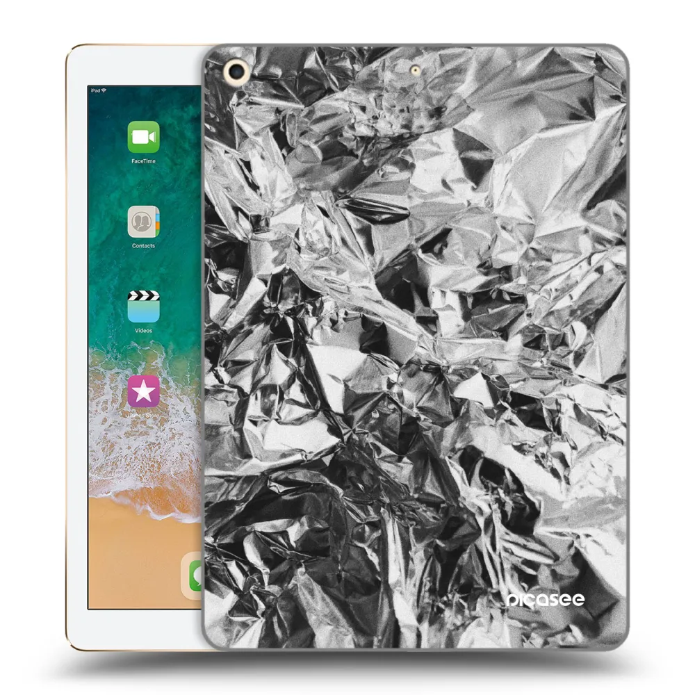 Picasee husă transparentă din silicon pentru Apple iPad 9.7" 2017 (5. gen) - Chrome