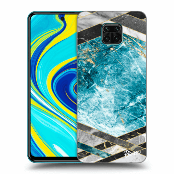 Husă pentru Xiaomi Redmi Note 9S - Blue geometry