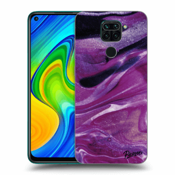 Husă pentru Xiaomi Redmi Note 9 - Purple glitter