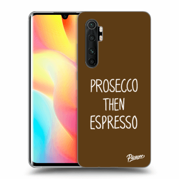 Picasee husă neagră din silicon pentru Xiaomi Mi Note 10 Lite - Prosecco then espresso