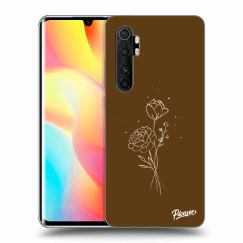 Picasee ULTIMATE CASE pentru Xiaomi Mi Note 10 Lite - Brown flowers