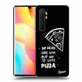 Picasee husă neagră din silicon pentru Xiaomi Mi Note 10 Lite - Pizza