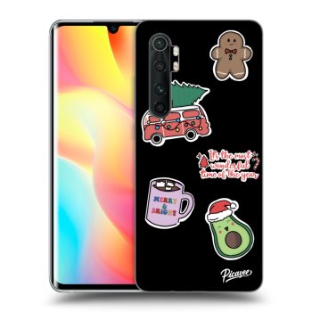 Husă pentru Xiaomi Mi Note 10 Lite - Christmas Stickers