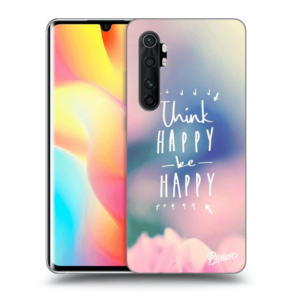 Picasee husă transparentă din silicon pentru Xiaomi Mi Note 10 Lite - Think happy be happy