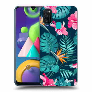 Husă pentru Samsung Galaxy M21 M215F - Pink Monstera