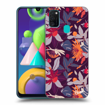 Husă pentru Samsung Galaxy M21 M215F - Purple Leaf