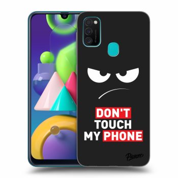 Husă pentru Samsung Galaxy M21 M215F - Angry Eyes - Transparent