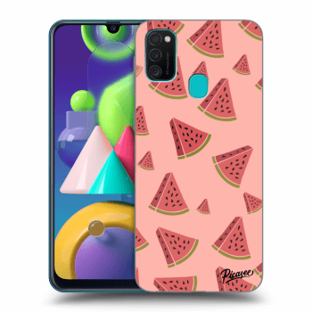 Picasee husă neagră din silicon pentru Samsung Galaxy M21 M215F - Watermelon