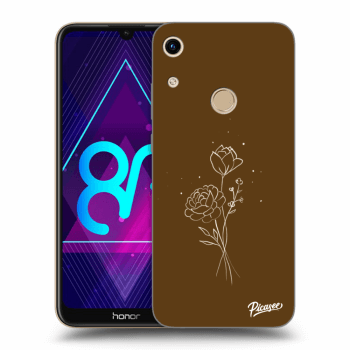 Husă pentru Honor 8A - Brown flowers