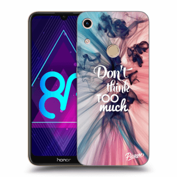 Picasee husă neagră din silicon pentru Honor 8A - Don't think TOO much