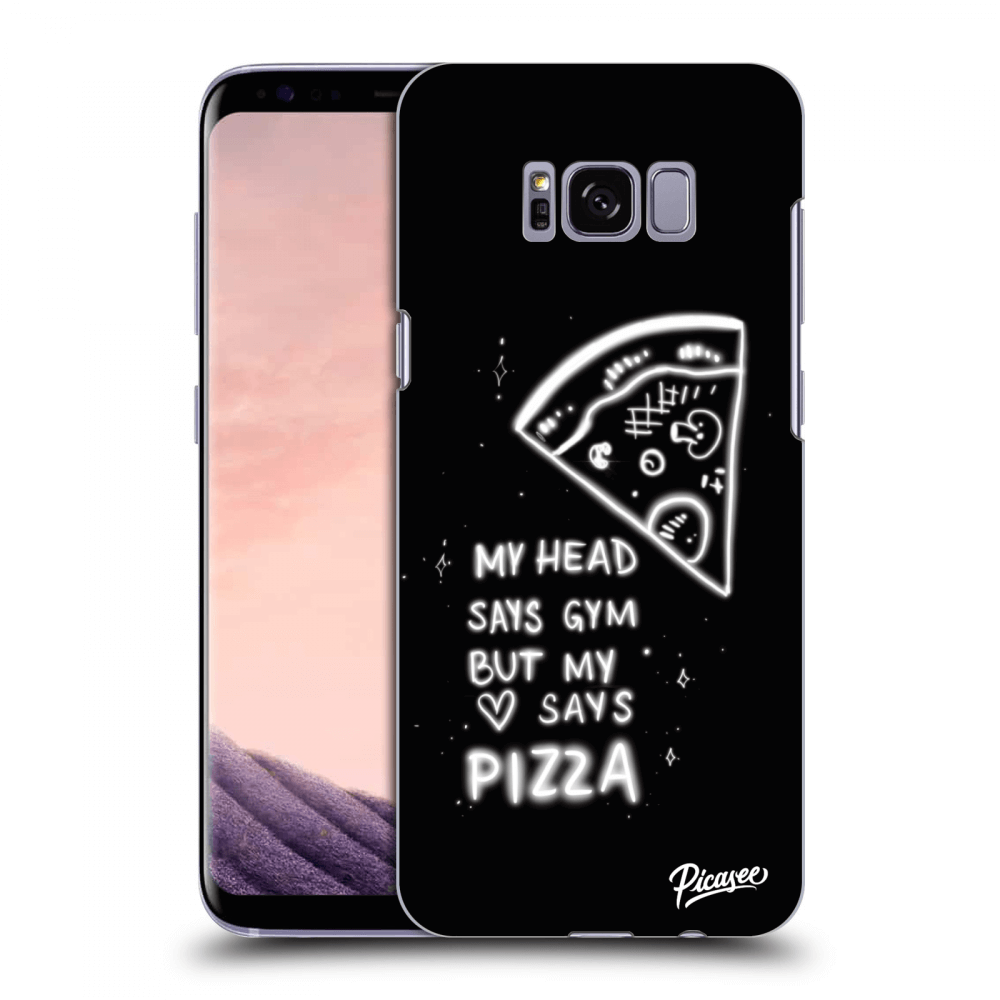 Picasee husă neagră din silicon pentru Samsung Galaxy S8 G950F - Pizza